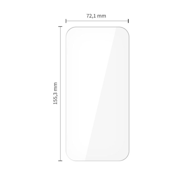 iPhone 15 Pro Max grūdintas stiklas 10 vnt. komplektas