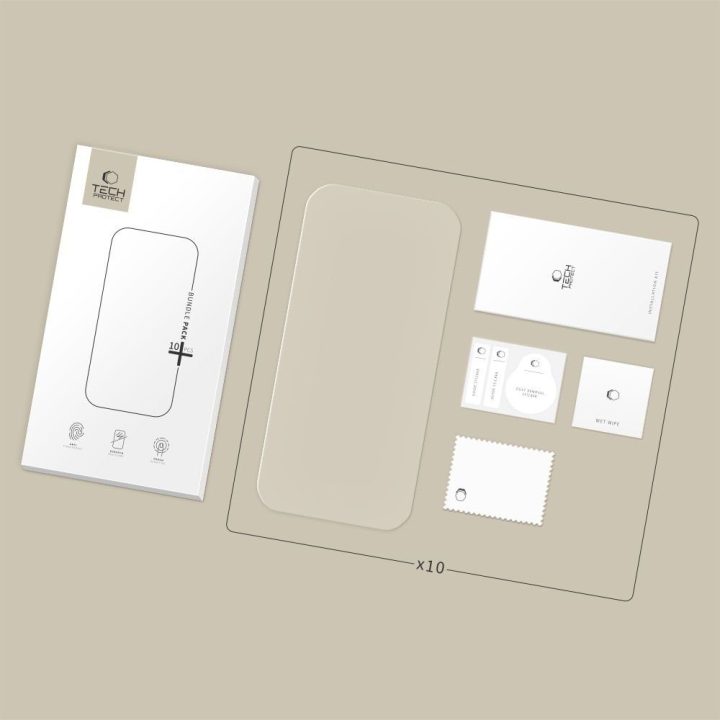 iPhone 15 Pro Max grūdintas stiklas 10 vnt. komplektas