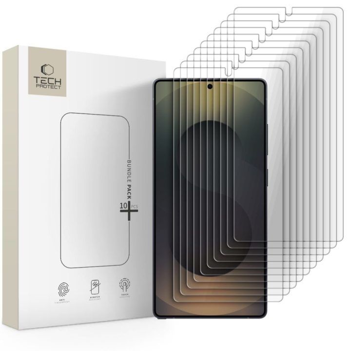 Samsung Galaxy S25 grūdinto stiklo komplektas 10 vnt.