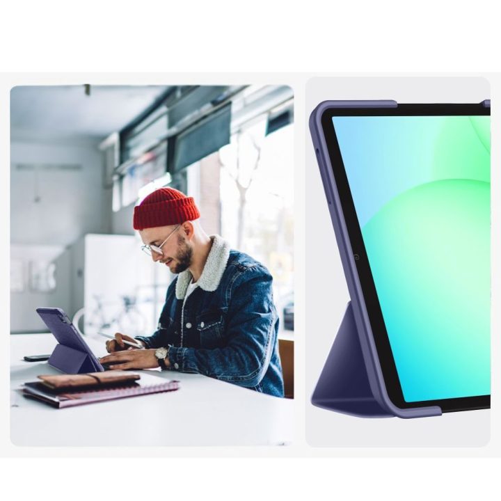 Samsung Galaxy Tab A9+ / A11+ Plus 11.0 dėklas mėlynas TechProtect
