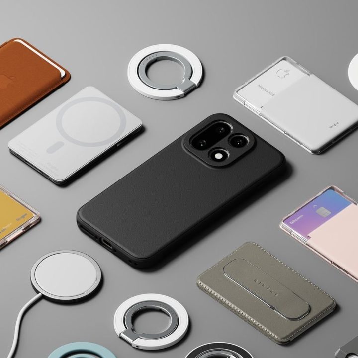 OnePlus 15 telefono dėklas magnetinis juodas Ringke