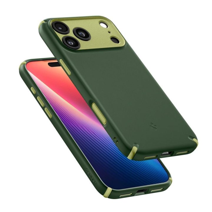 iPhone 17 Pro dėklas su MagSafe žalias Spigen