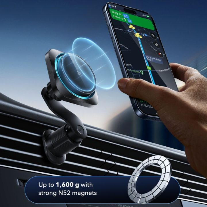Automobilinis magnetinis telefono laikiklis juodas ESR