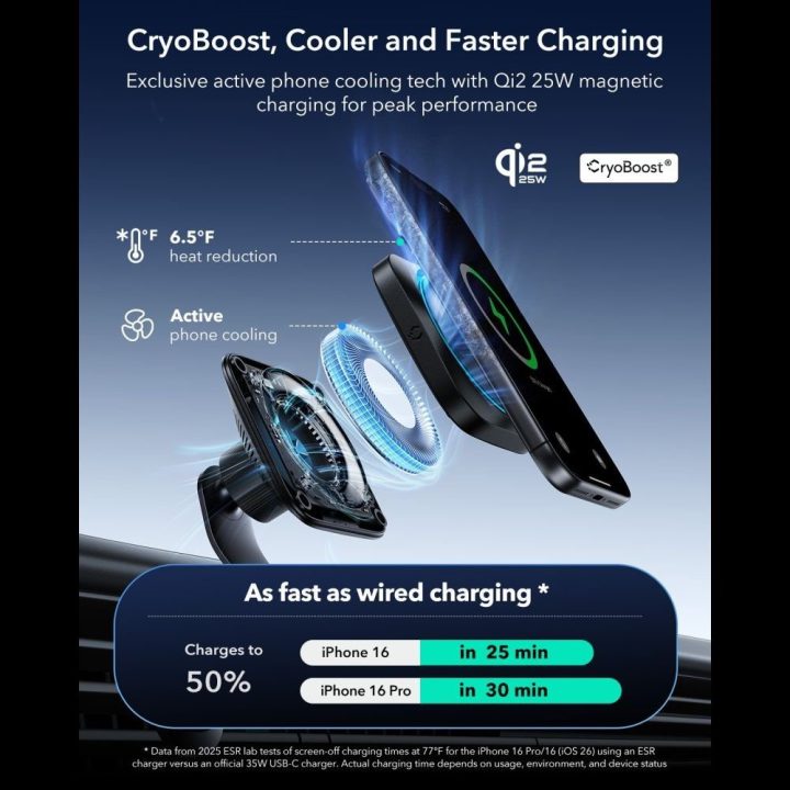 Automobilinis magnetinis telefono laikiklis juodas ESR