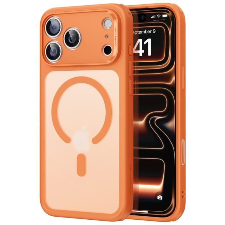 iPhone 17 Pro Max dėklas skaidrus oranžinis ESR