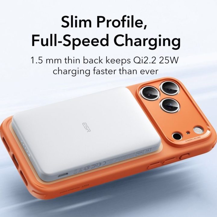 iPhone 17 Pro Max dėklas skaidrus oranžinis ESR