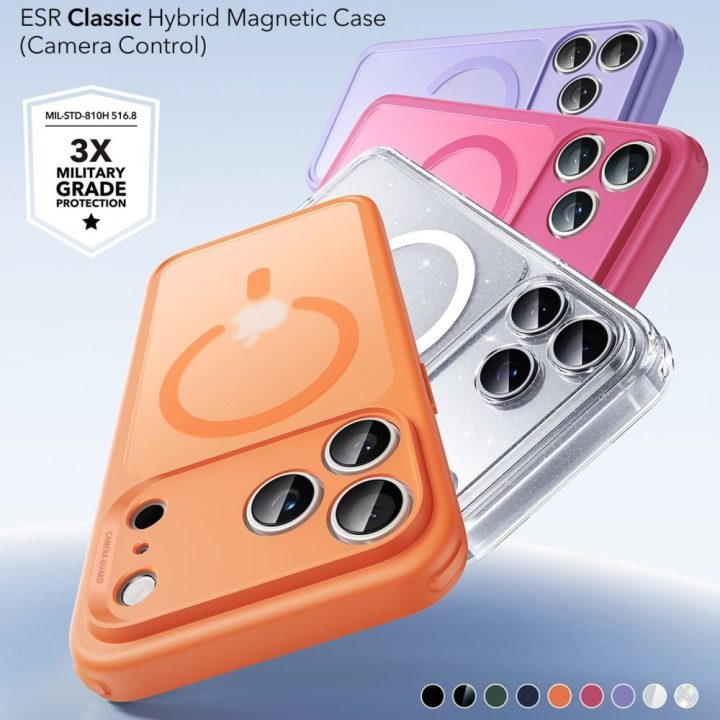 iPhone 17 Pro Max dėklas skaidrus oranžinis ESR