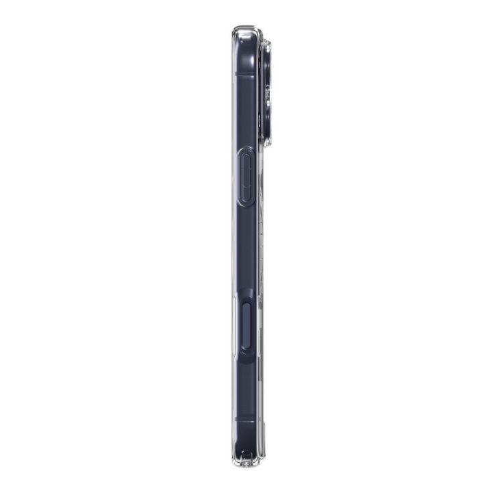iPhone 17 Pro dėklas skaidrus tamsiai mėlynas Spigen