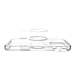 iPhone 17 Pro Max dėklas skaidriai oranžinis Spigen