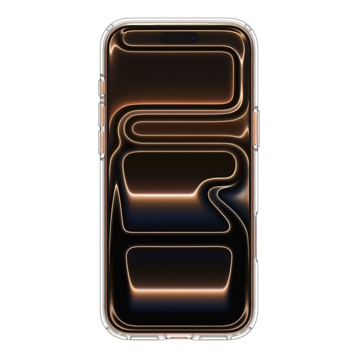 iPhone 17 Pro Max dėklas skaidriai oranžinis Spigen