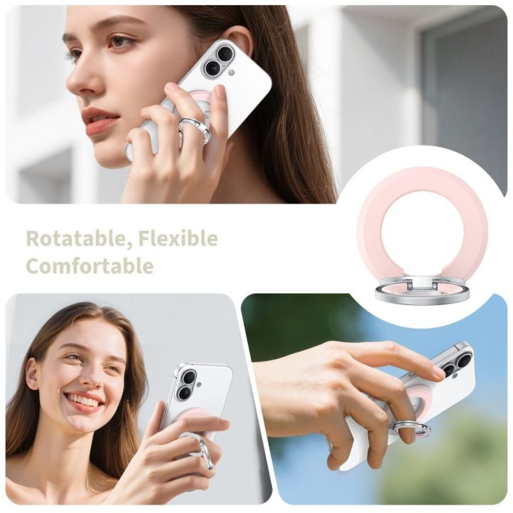 Laikiklis telefonui magnetinis rožinis mmR500