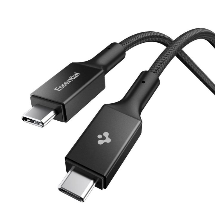Kabelis USB-C 100 W 100 cm juodas Spigen