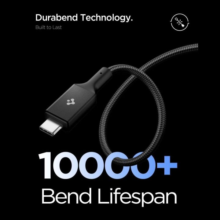 Kabelis USB-C 100 W 100 cm juodas Spigen