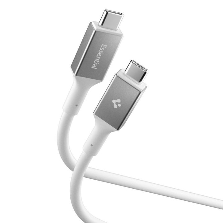 Kabelis USB-C 240 W 120 cm baltas Spigen