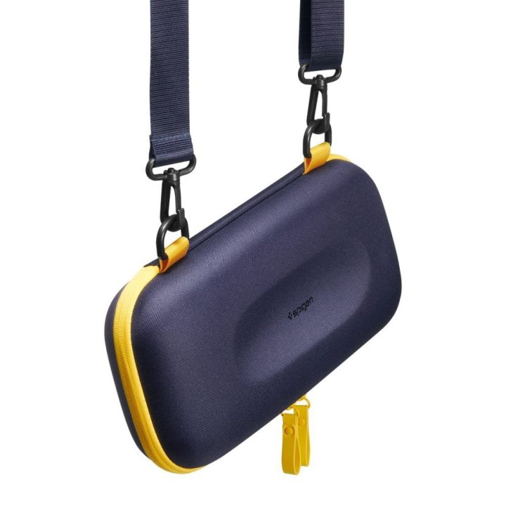 Dėklas Nintendo Switch 2 tamsiai mėlynas ir geltonas Spigen