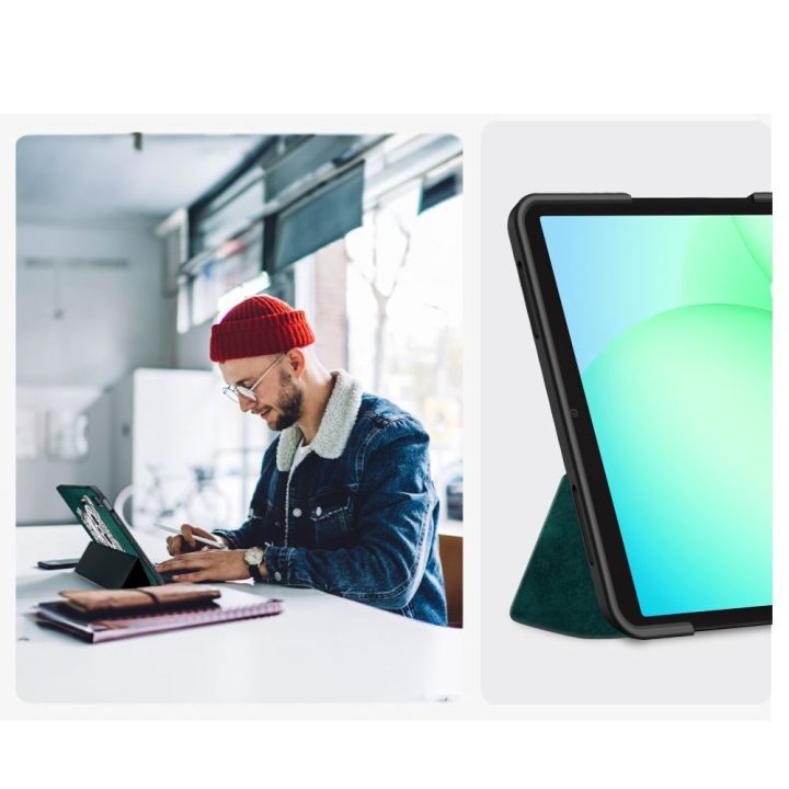 Samsung Galaxy Tab A9+ / A11+ 11.0 dėklas žalias TechProtect