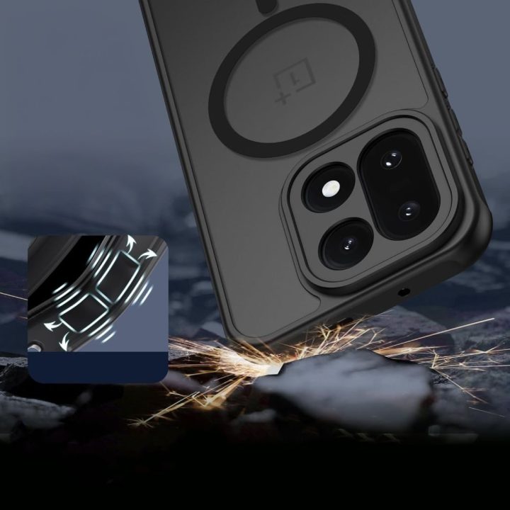 OnePlus 15 telefono dėklas juodas MagMat