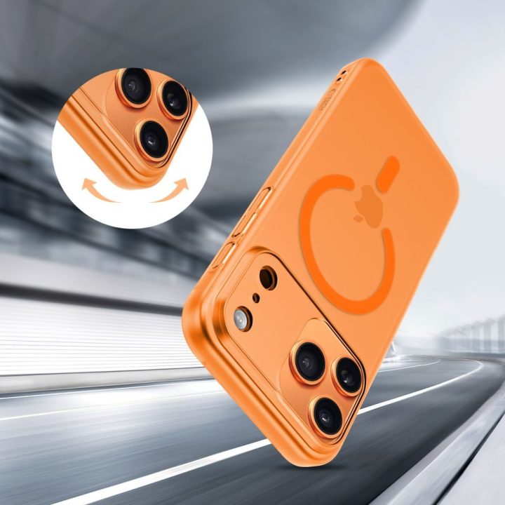 iPhone 17 Pro dėklas oranžinis Magslim