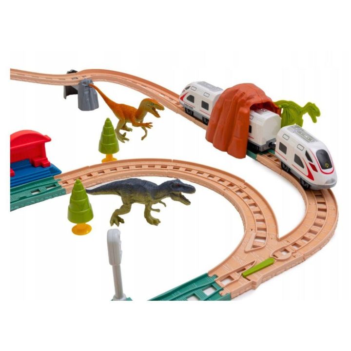 Žaislinis traukinys su šviesomis ir garsais Dinosaur Park