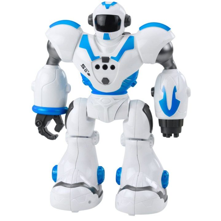 Robotas interaktyvus valdomas pulteliu mėlynas