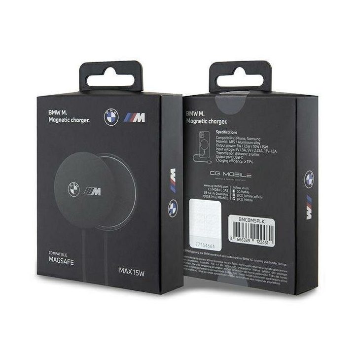 Belaidis įkroviklis MagSafe 15W juodas BMW M Edition