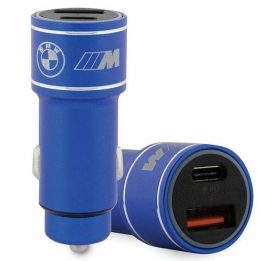 Automobilinis įkroviklis USB mėlynas/juodas BMW M Edition