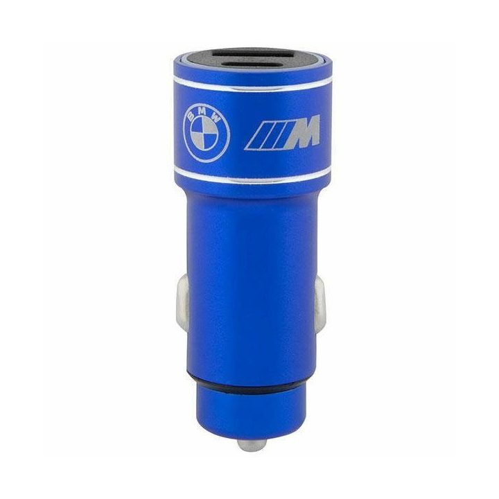 Automobilinis įkroviklis USB mėlynas/juodas BMW M Edition