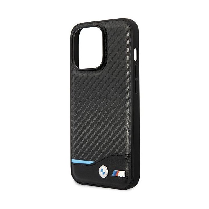 Dėklas odinis juodas iPhone 13 Pro Max BMW