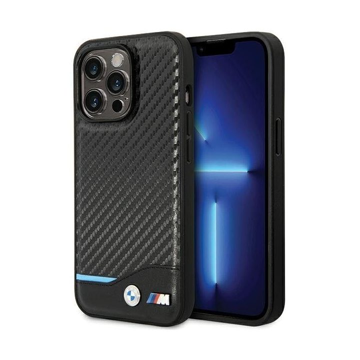Dėklas odinis juodas iPhone 13 Pro Max BMW