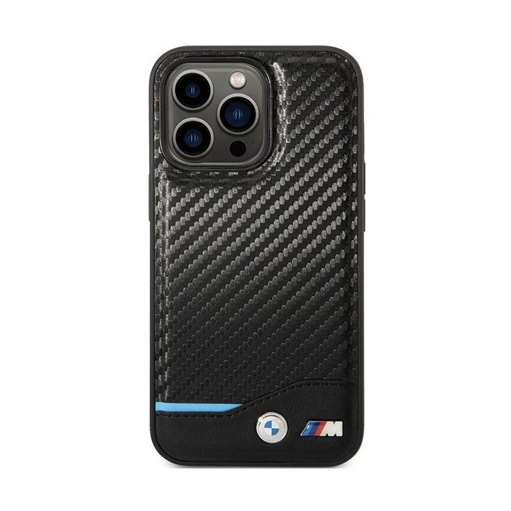 Dėklas odinis juodas iPhone 13 Pro Max BMW