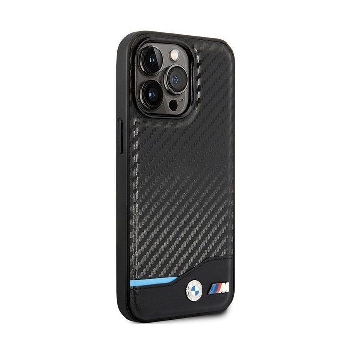 Dėklas odinis juodas iPhone 13 Pro Max BMW