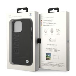 Dėklas odinis juodas iPhone 14 Pro BMW