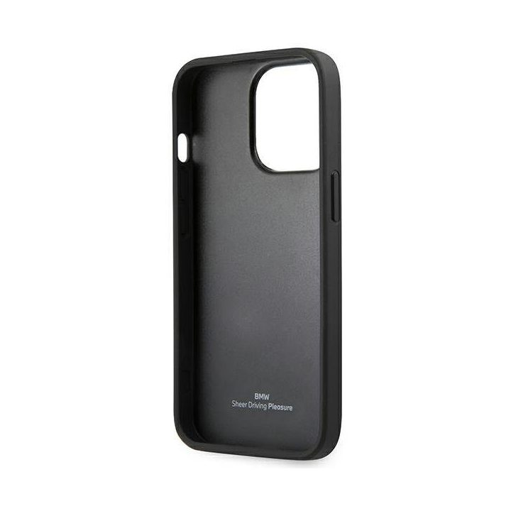 Dėklas odinis juodas iPhone 14 Pro BMW