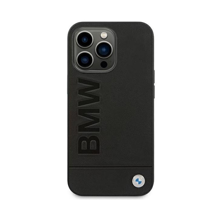 Dėklas odinis juodas iPhone 14 Pro BMW