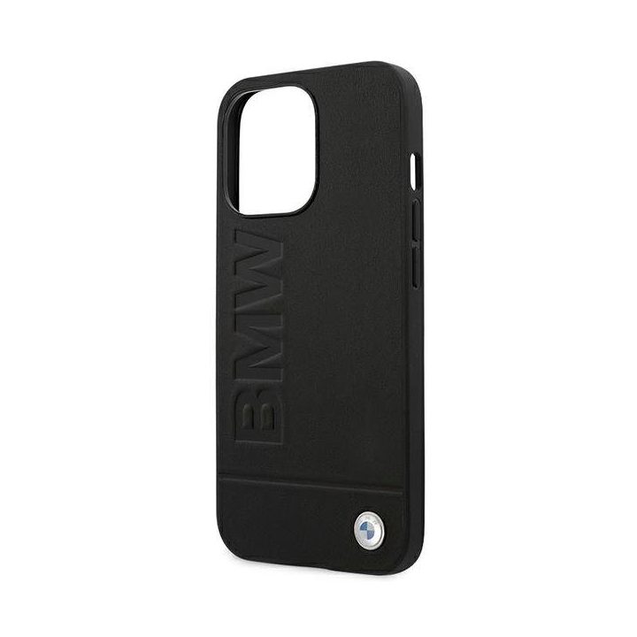 Dėklas odinis juodas iPhone 14 Pro BMW