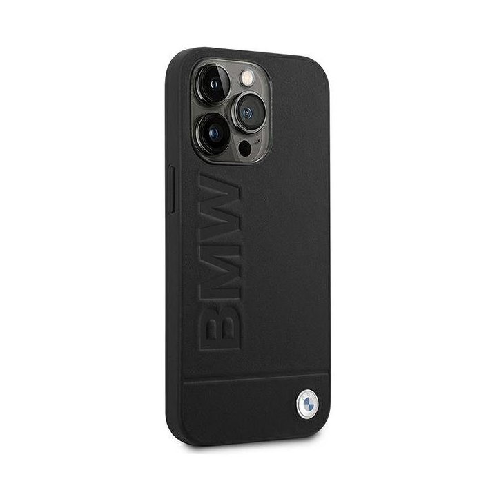 Dėklas odinis juodas iPhone 14 Pro BMW
