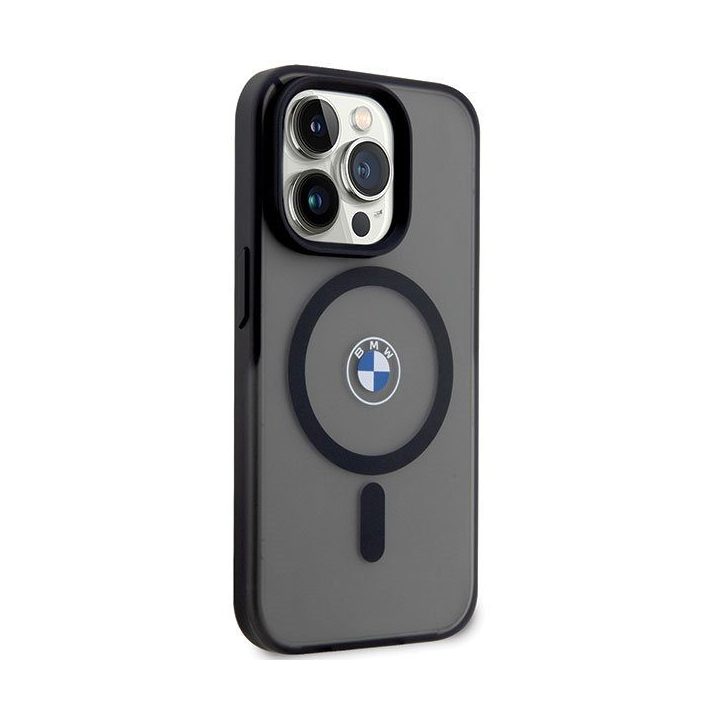 Dėklas iPhone 14 Pro magnetinis juodas BMW