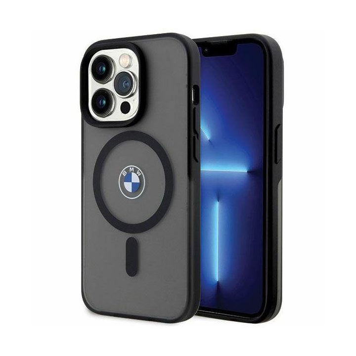 Dėklas iPhone 14 Pro magnetinis juodas BMW