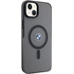 Dėklas iPhone 14 Plus / 15 Plus magnetinis juodas BMW