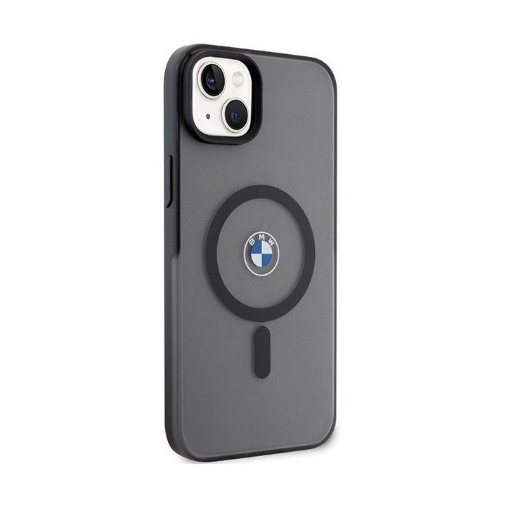 Dėklas iPhone 14 Plus / 15 Plus magnetinis juodas BMW