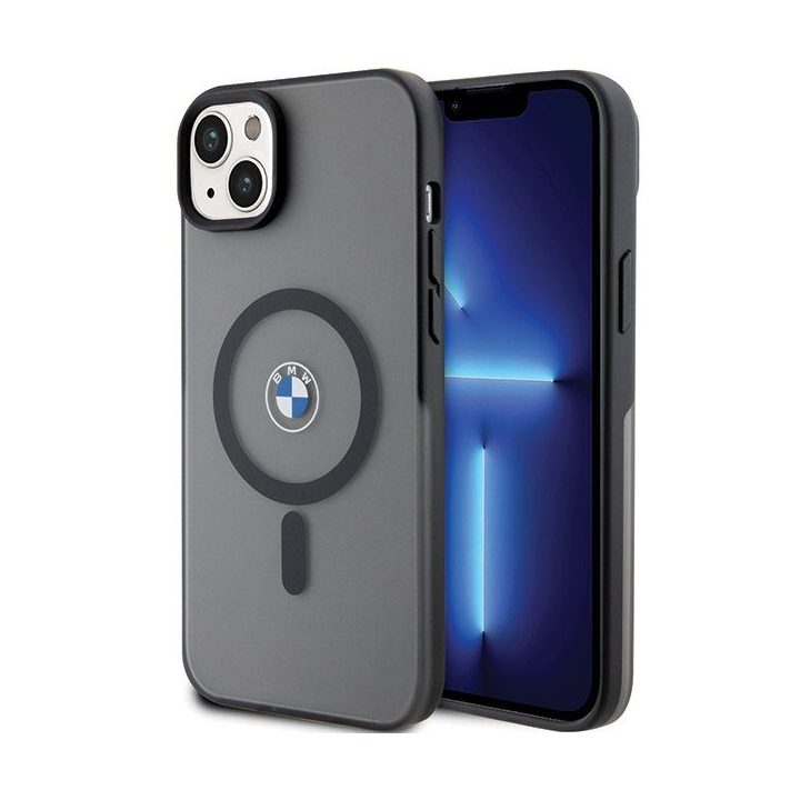 Dėklas iPhone 14 Plus / 15 Plus magnetinis juodas BMW