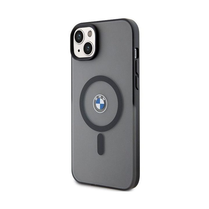 Dėklas iPhone 14 Plus / 15 Plus magnetinis juodas BMW