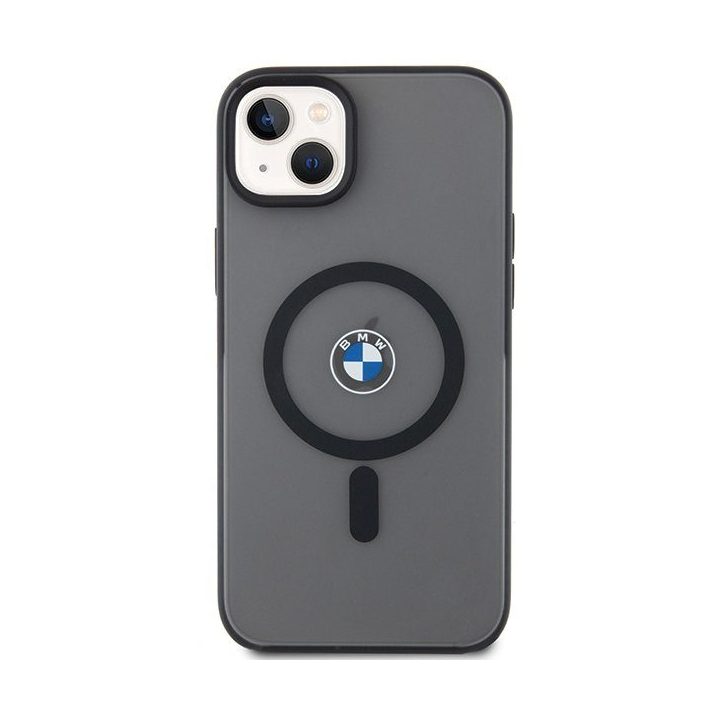 Dėklas iPhone 14 Plus / 15 Plus magnetinis juodas BMW