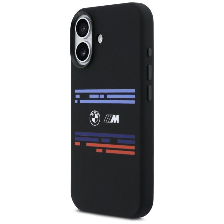 Dėklas silikoninis juodas iPhone 17 MagSafe BMW