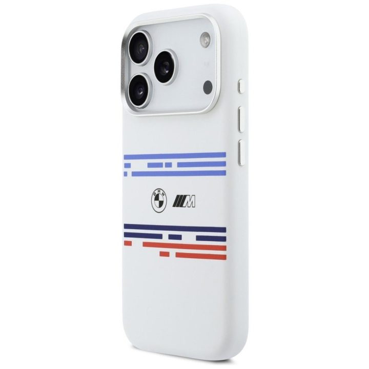 Dėklas silikoninis baltas iPhone 17 Pro BMW
