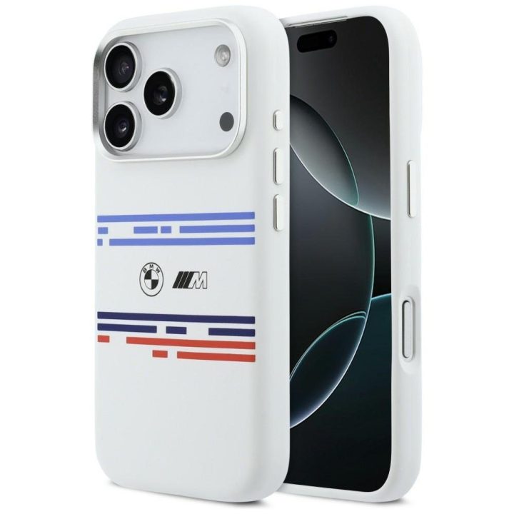 Dėklas silikoninis baltas iPhone 17 Pro BMW