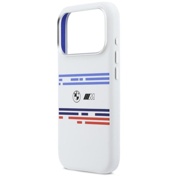 Dėklas silikoninis baltas iPhone 17 Pro BMW