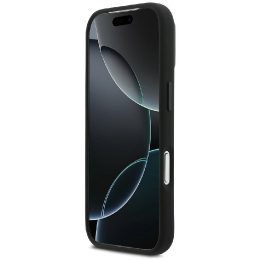 Dėklas iPhone 17 Pro silikoninis juodas MagSafe BMW