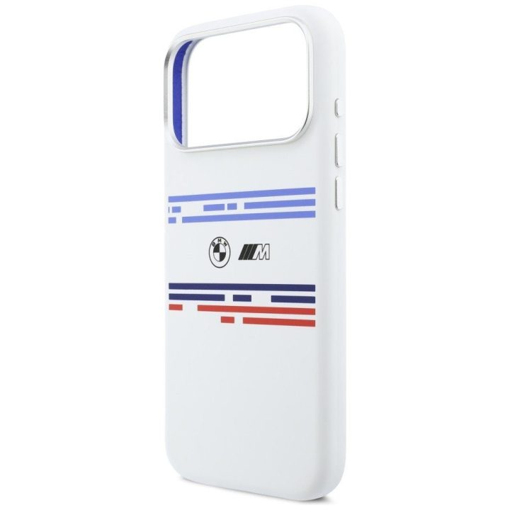 Dėklas silikoninis baltas iPhone 17 Pro Max BMW