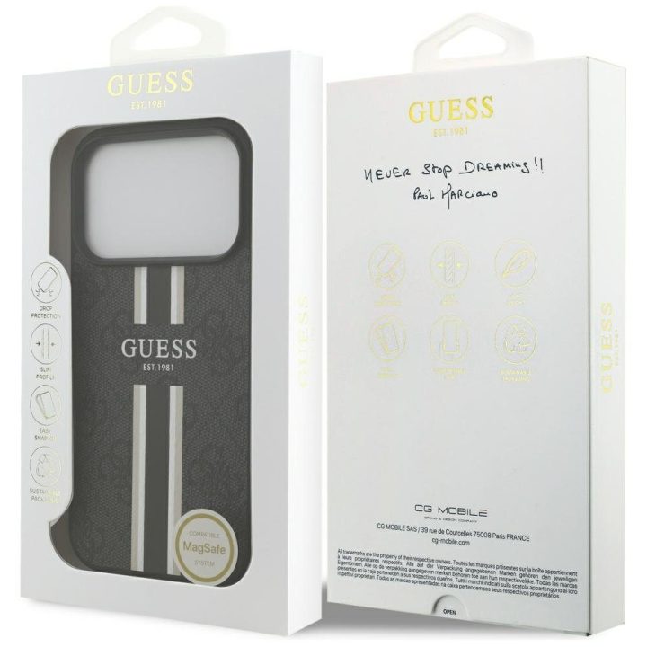iPhone 17 Pro dėklas juodas MagSafe Guess